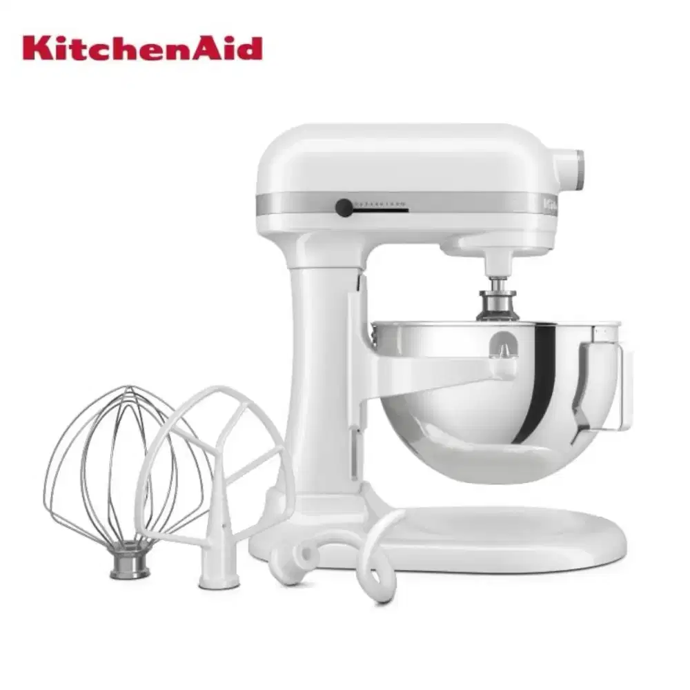 Stand mixer KitchenAid ukuran 5.2 Liter ada warna merah da putih