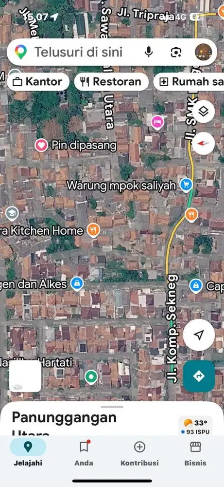 Tanah Di belakang Perumahan Sekneg