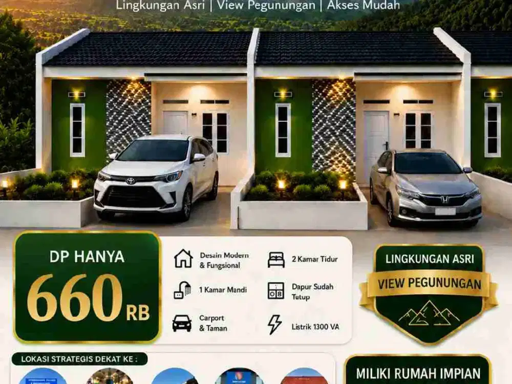 Rumah Nyaman lokasi Sangat Strategis Di Parung Kuda Sukabumi
