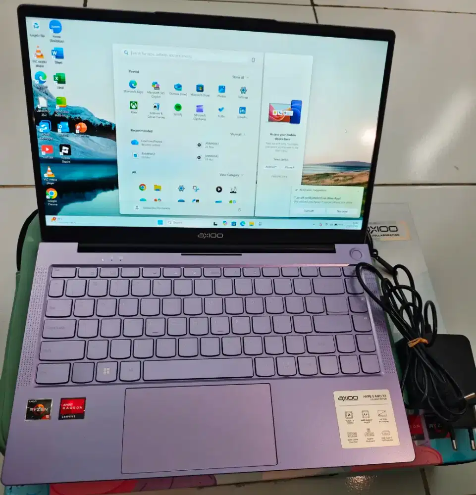 Axioo Hype 5 AMD X3 RYZEN 5 3500 RAM 8GB SSD 512GB