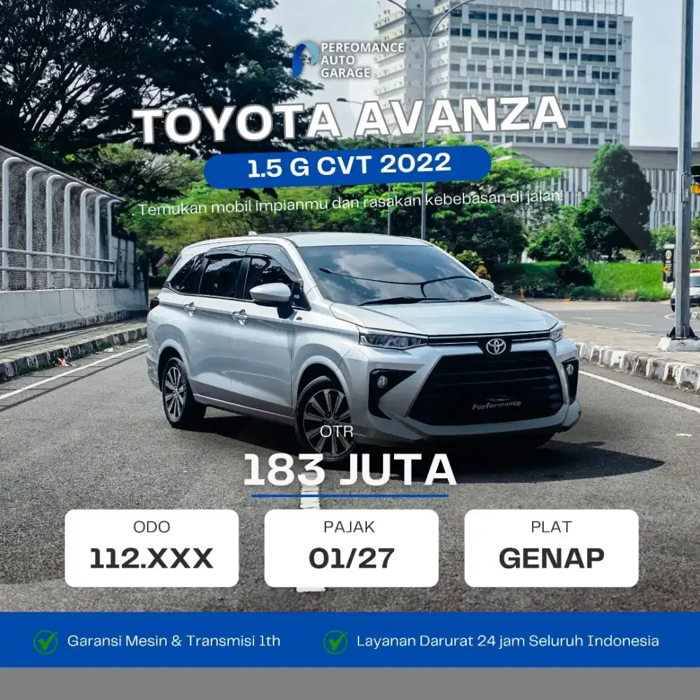 AVANZA 1.5 G CVT 2022 MATIC GENAP