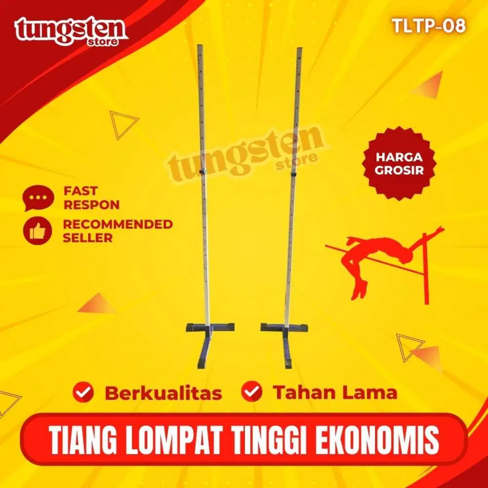 Tiang Lompat Tinggi Portable TLTP-08, Mistar Lompat Tinggi, Alat Lompa