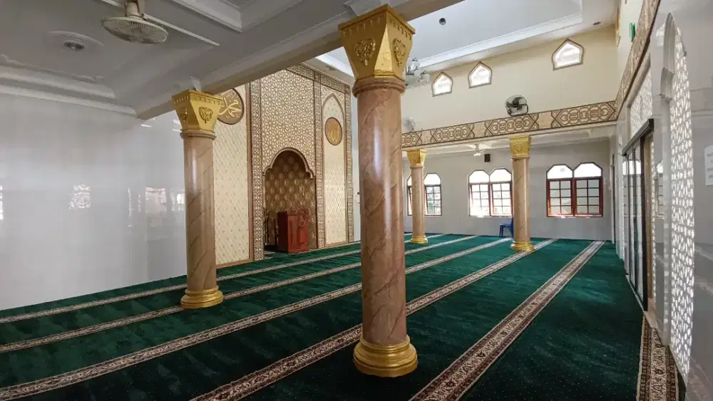 Karpet Masjid Tipe Super Hijau Bintik