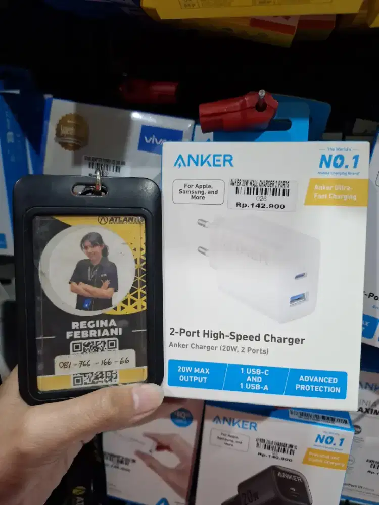 ANKER 20W WALL CHARGER 2 PORTS | ATLANTIS DAHSYAT