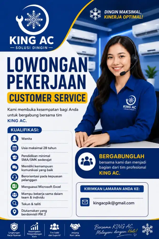 Lowongan pekerjaan customer service