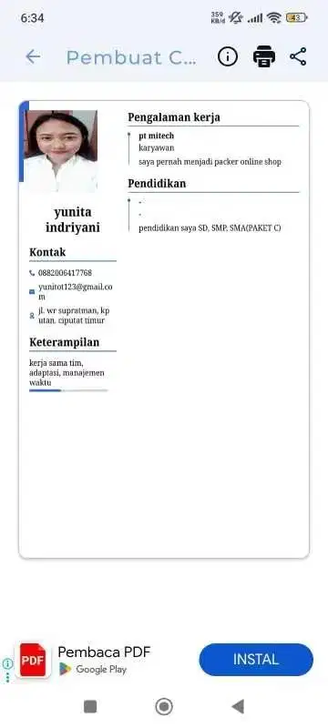 cari lowongan pekerjaan, modal ktp aja.