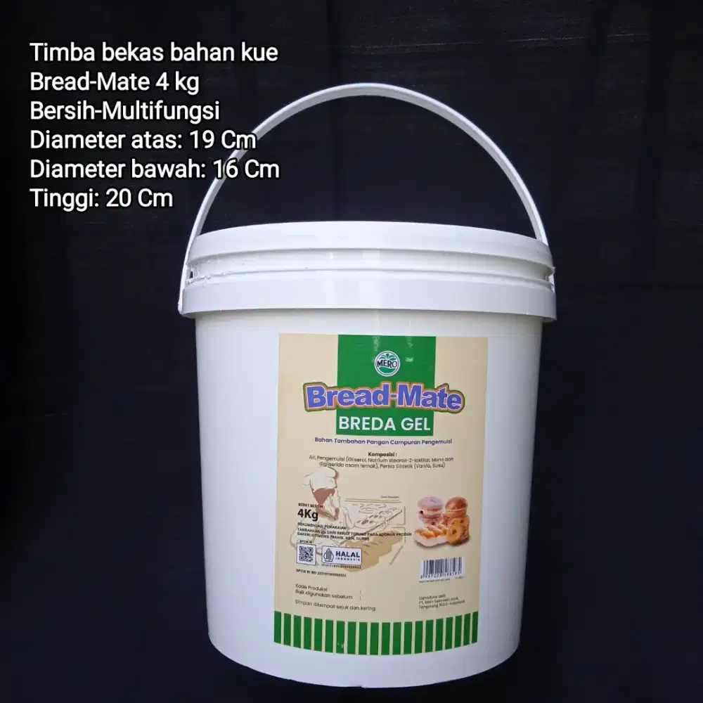 Timba bekas Bread-Mate 4 Kg Bersih Multifungsi Murah Serbaguna