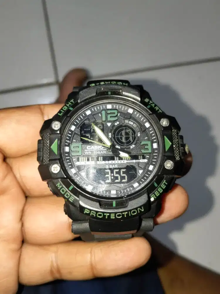 Jam tangan digital+analog merk casio G-Shock Gwn-8600