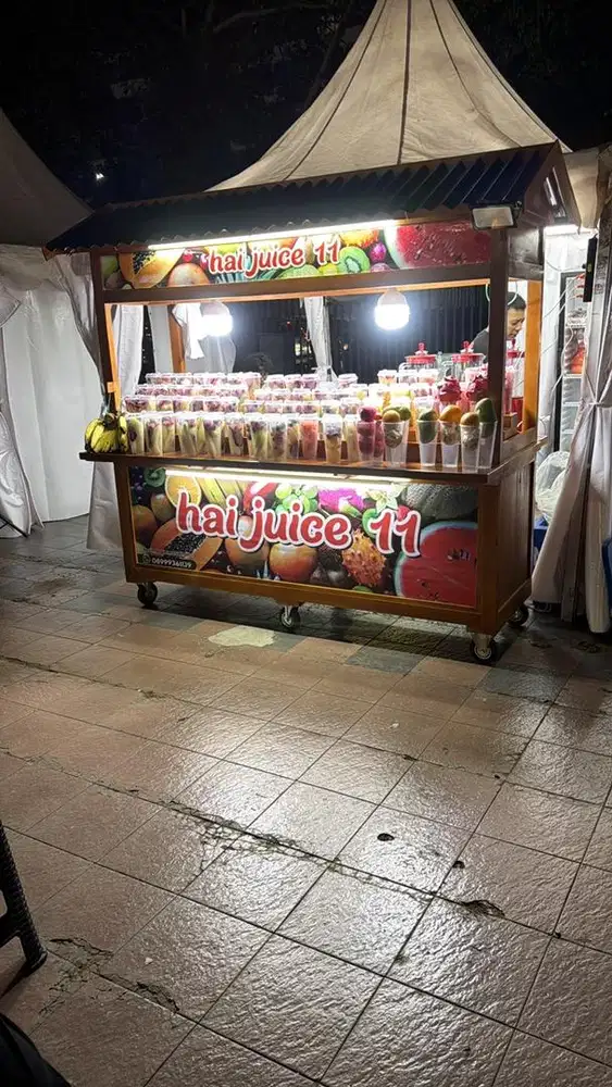 Jual gerobak baru pakai 1 bulan