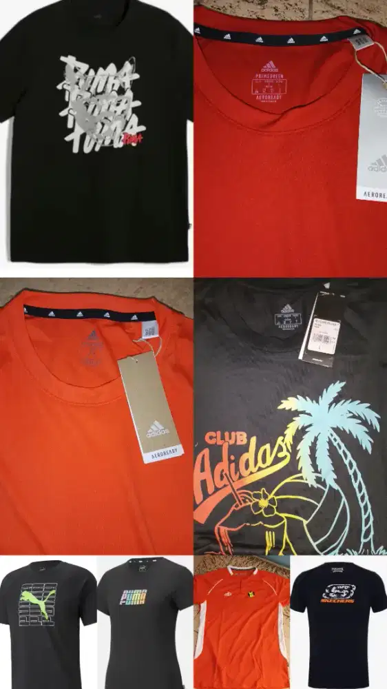 Baju Kaos Brand Olahraga PRIA Promo