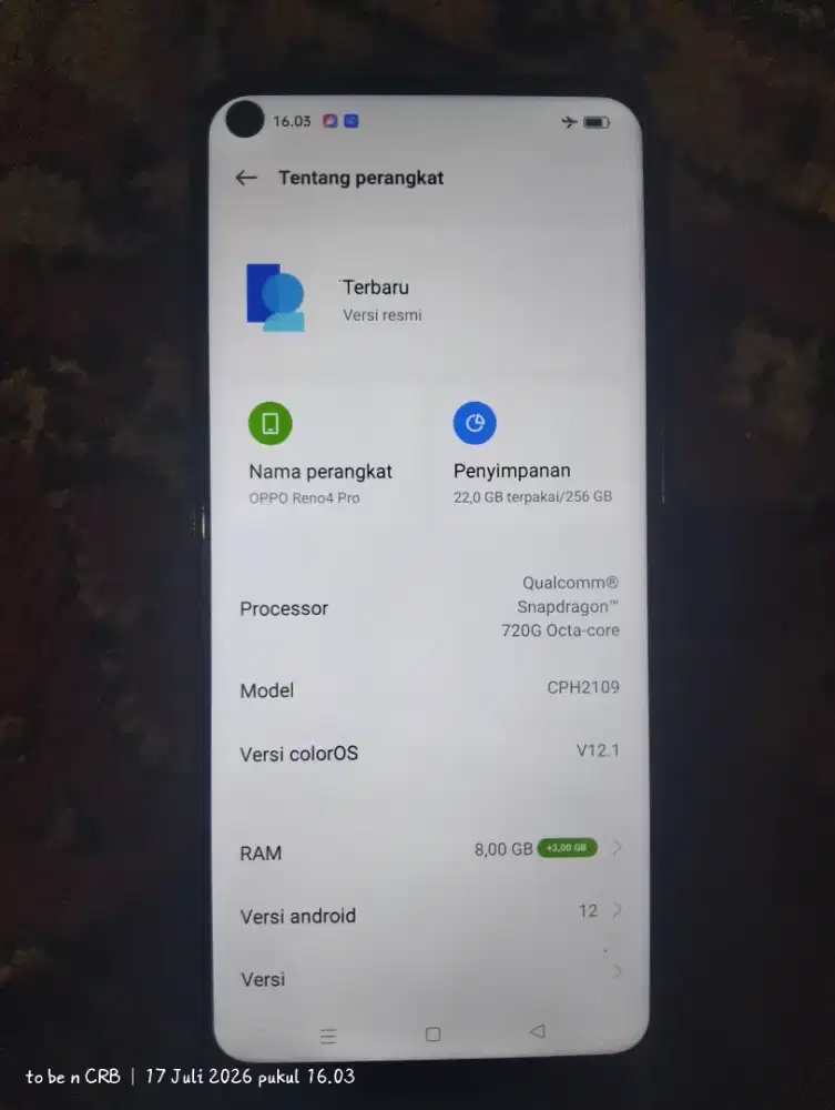 Oppo reno 4 pro 8+5/256