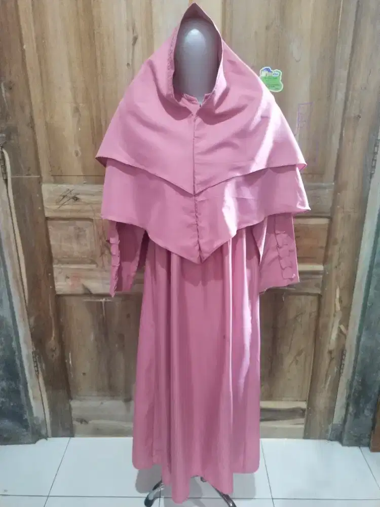 Gamis + kerudung Preloved Anak