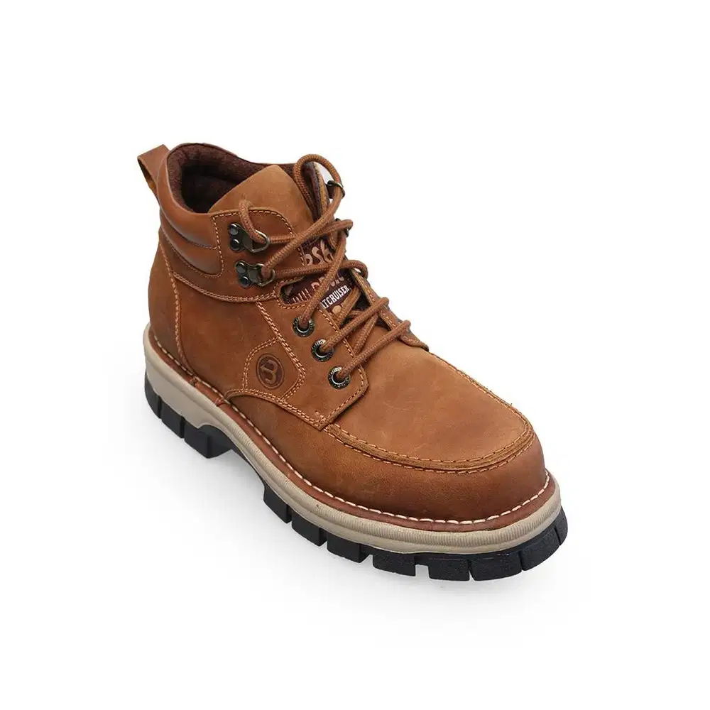 Sepatu Boots Pria KUlit - Sepatu Touring Outdoor Kerja Travel