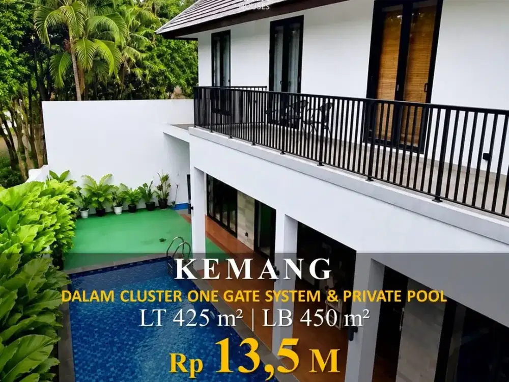 TURUN HARGA Rumah Kemang 425m2 Hoek Pool 13.5M