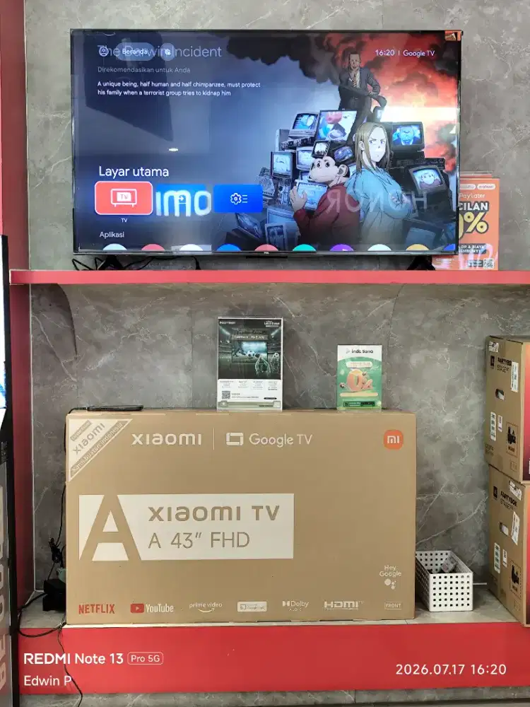 Xiaomi tv A pro 43 FHd+ Google TV Digital tv