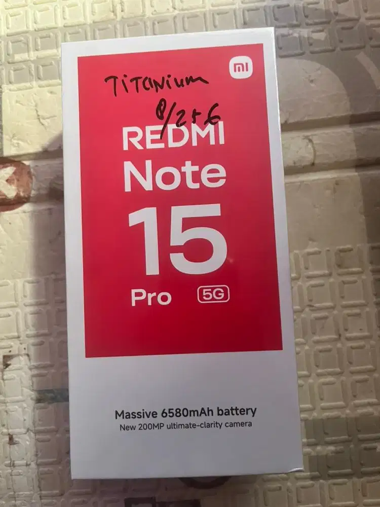 Xiomi redmi note 15pro 5g new