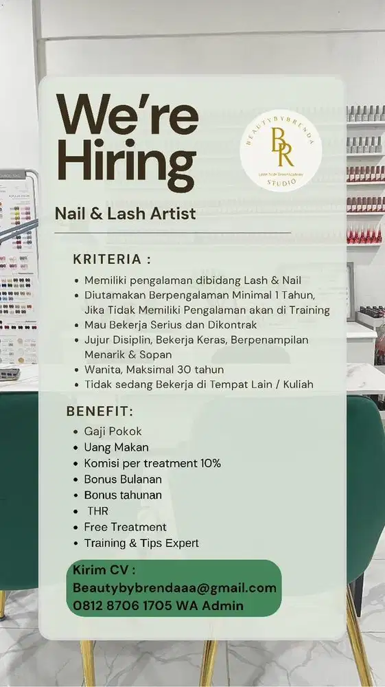 Lowongan Kerja Eyelash dan Nailart