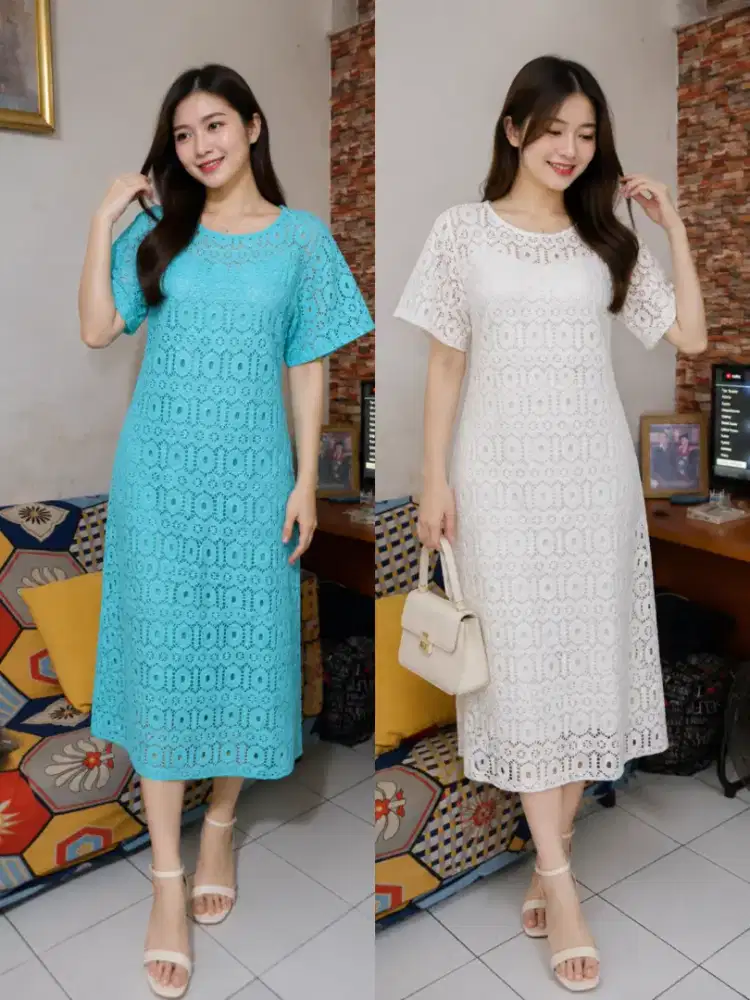 Dress brokat import