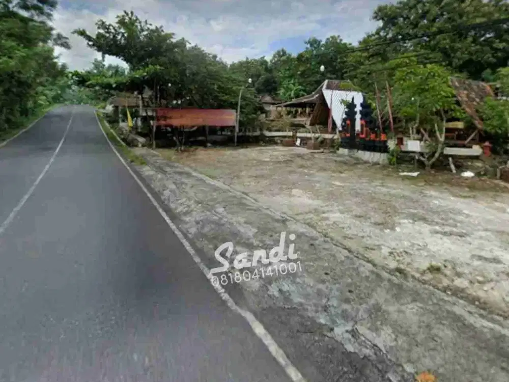 Rumah Makan Tanah Luas 4860 meter di Tepi Jalan Raya Gunung Kidul