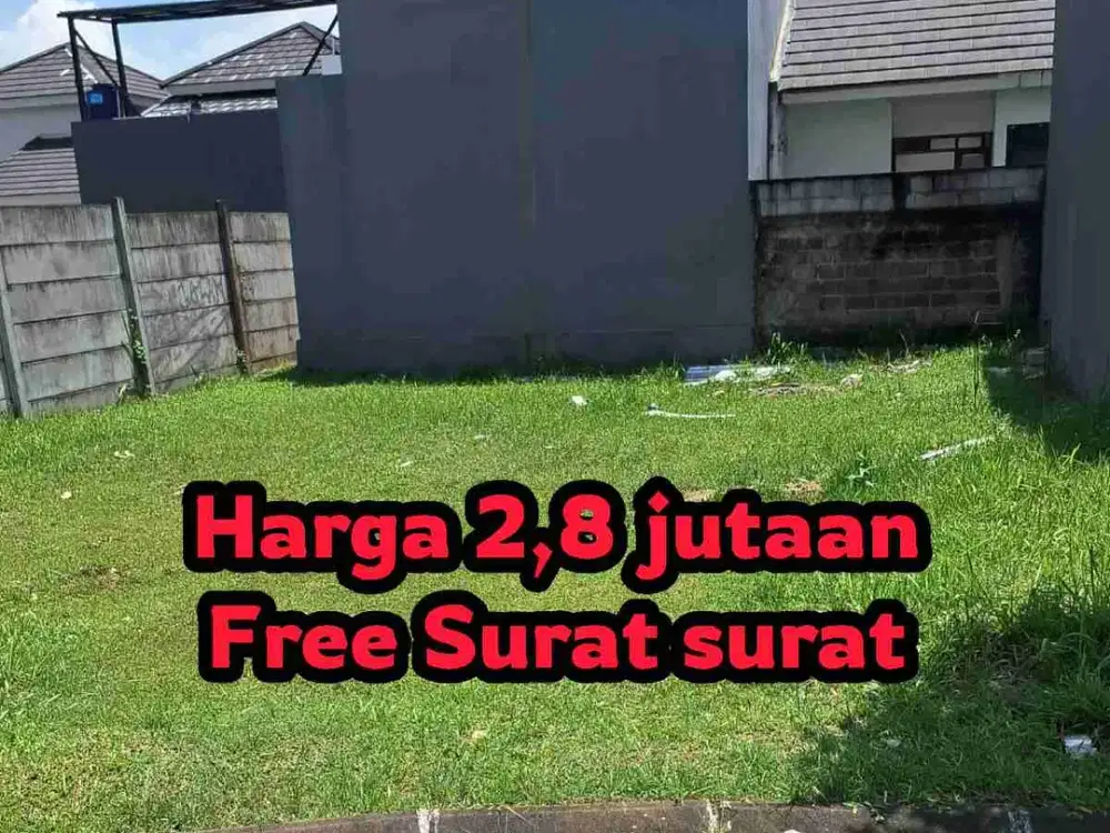 kavling murah di citra raya. cluster villagio free surat surat