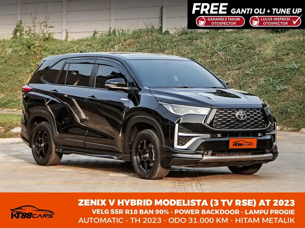 [BERGARANSI] TOYOTA INNOVA ZENIX V HYBRID MODELISTA RSE 2023 HITAM