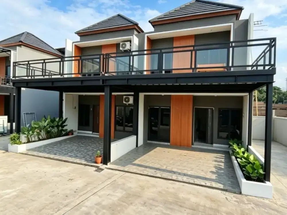 Cluster mewah 2lantai cuma 900juta an dijatiwarna lokasi premium pinggir jalan raya