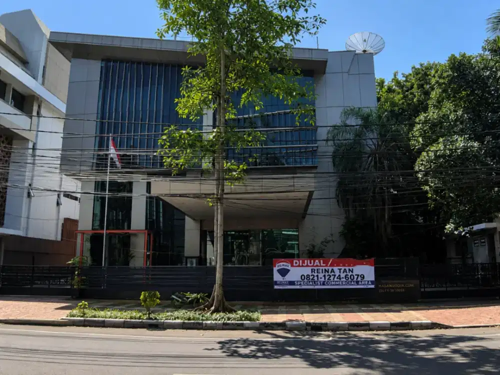 Gedung Kantor 4lantai luas 1863m siap pakai Tanah Abang Jakarta Pusat
