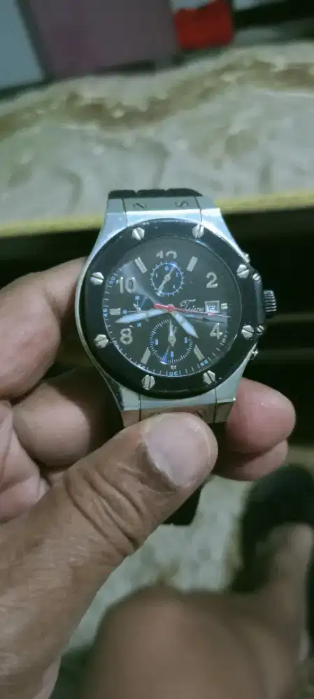 Jam Tangan Pria Teiwe Chronograph Sporty Rubber Strap - Batangan Ori.