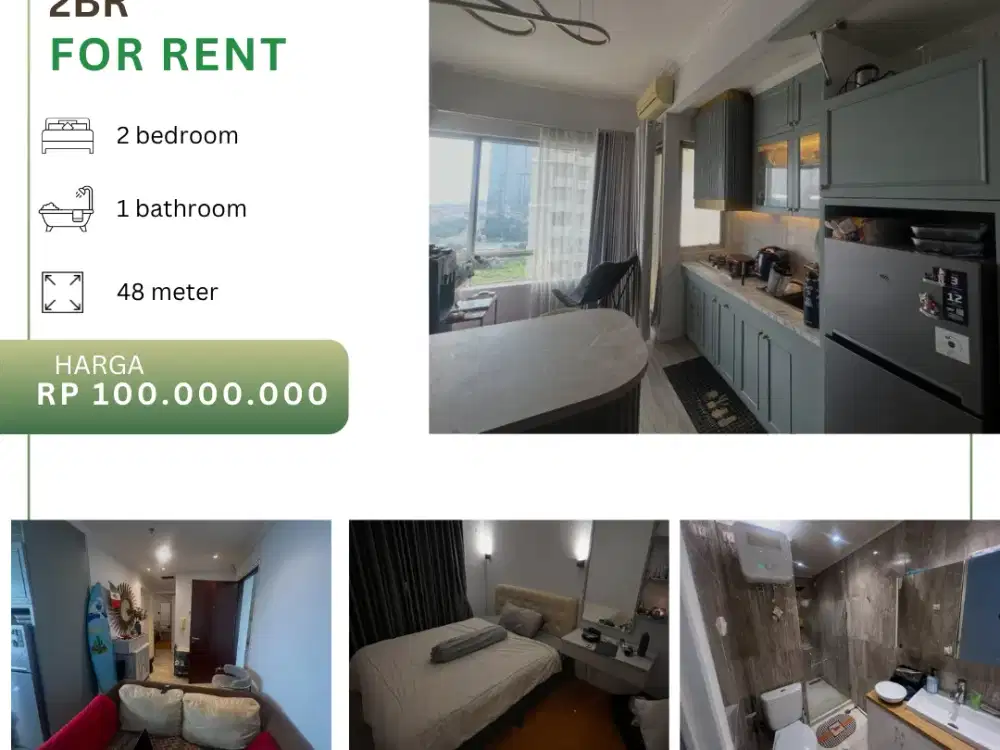 Disewakan Apartement Sudirman Park 2BR Full Furnished View Pool