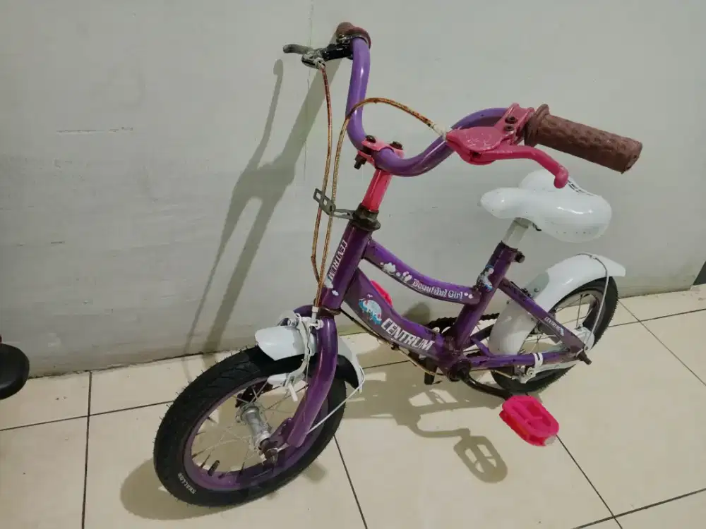 Sepeda anak ukuran 12 warna ungu