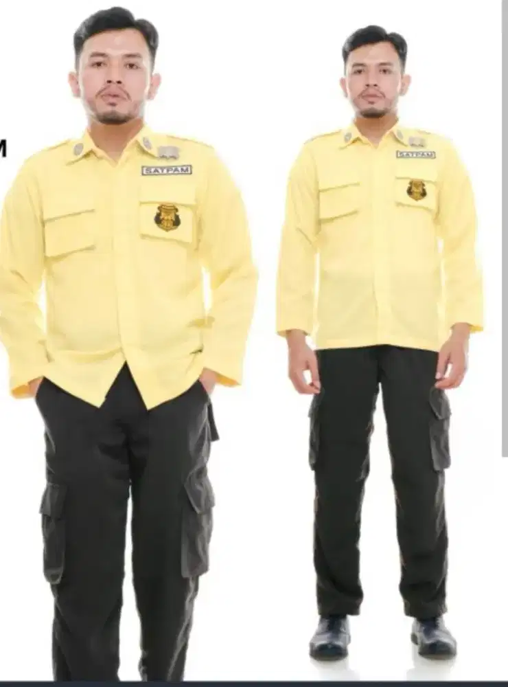 Baju dan celana security ukuran XL baru