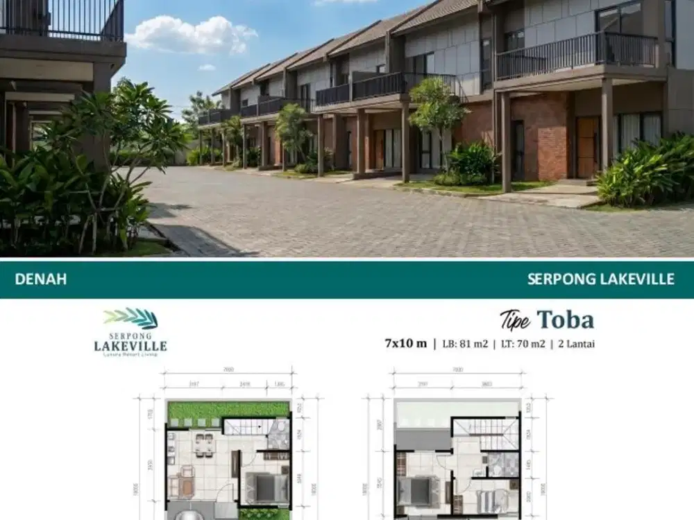 DIJUAL RUMAH SERPONG LAKEVILLE - RUMAH MURAH SE-CISAUK RAYA