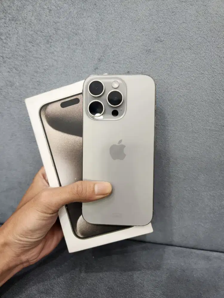 Iphone 15 pro 256 natural ibox mulus siap pakai