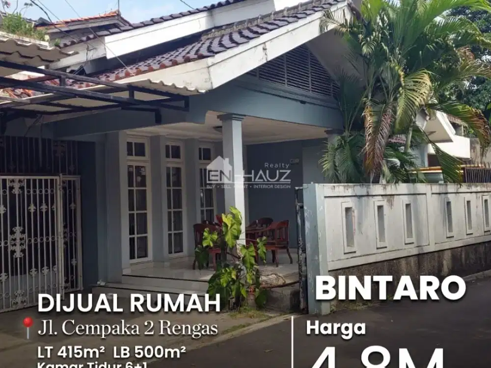 (RB) DIJUAL RUMAH JL. CEMPAKA 2 RENGAS, BINTARO