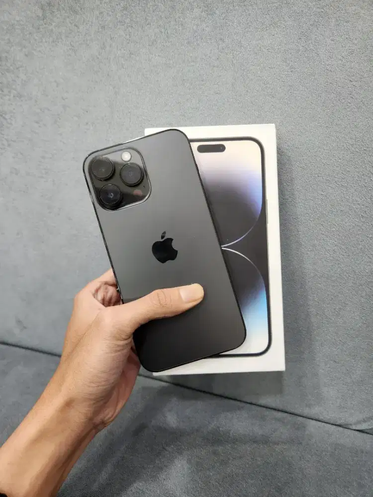 Iphone 14 promax 256 ibox black siap pakai tanpa masalah