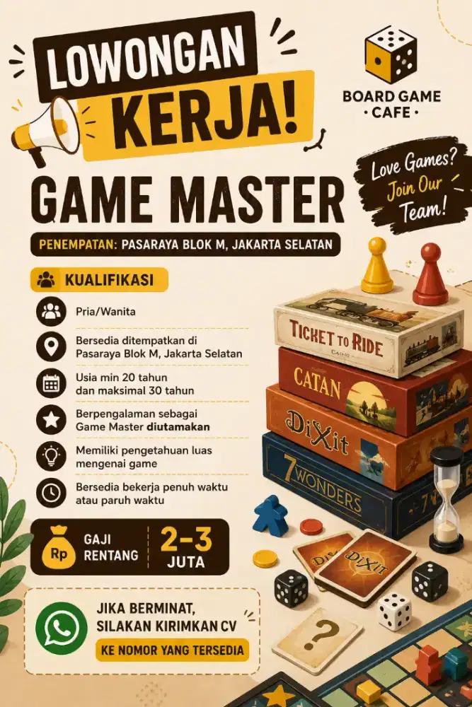 Lowongan Game master