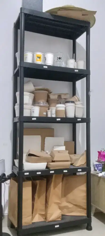 Rak 4 Susun Plastik Merk AZKO (BAHAN KOKOH)