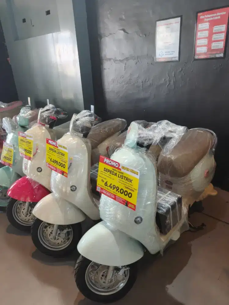 SEMUA READY SEPEDA/MOTOR LISTRIK CICILAN HINGGA 36 BULAN