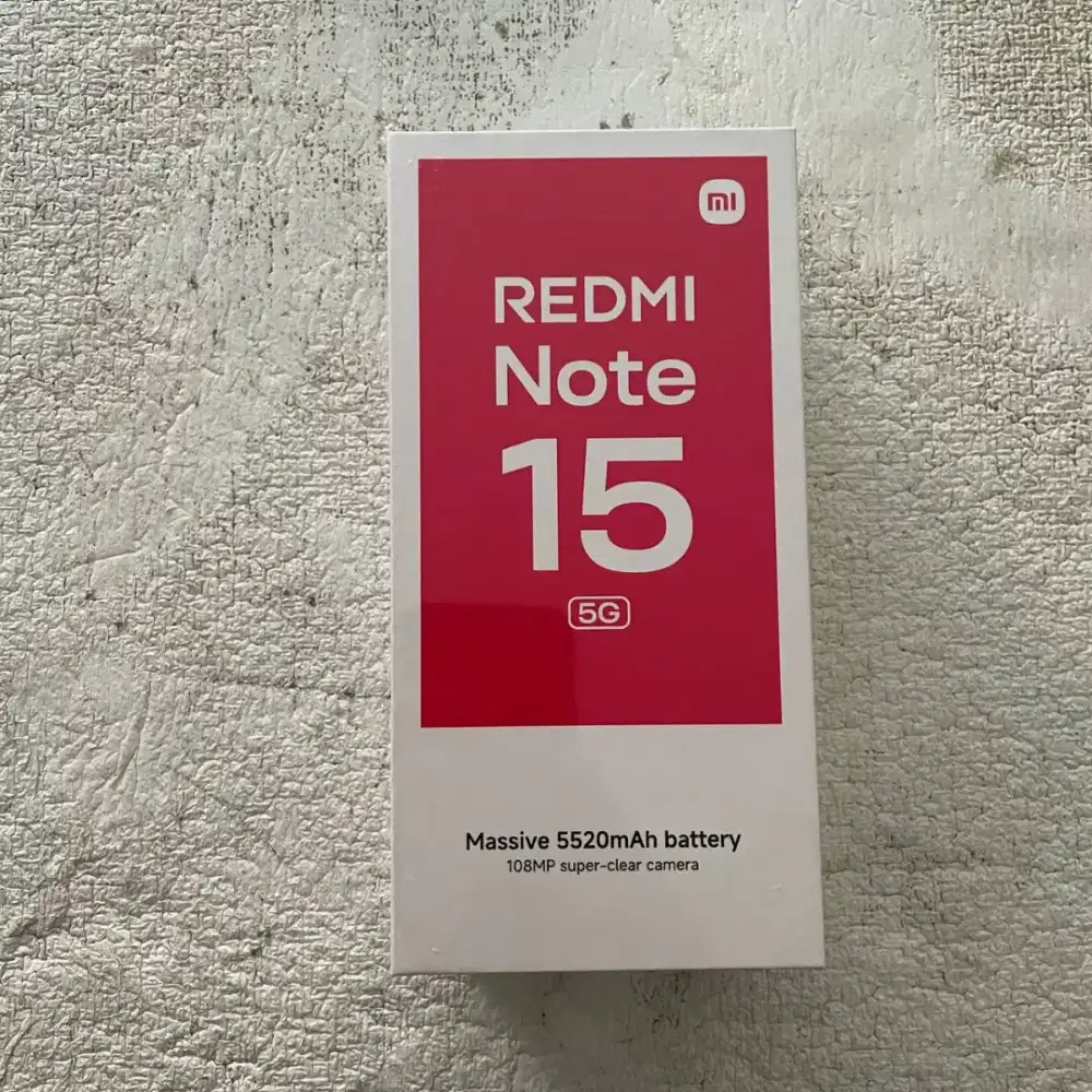 Redmi Note 15 5G Warna Hitam 8/256GB -New segel.
