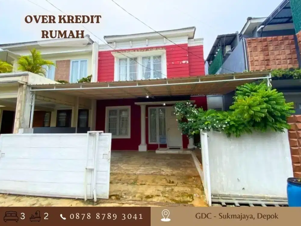 DP BISA DI CICIL Jual Over Kredit Rmh 2LT 149JT di GDC New Anggrek 2 Depok