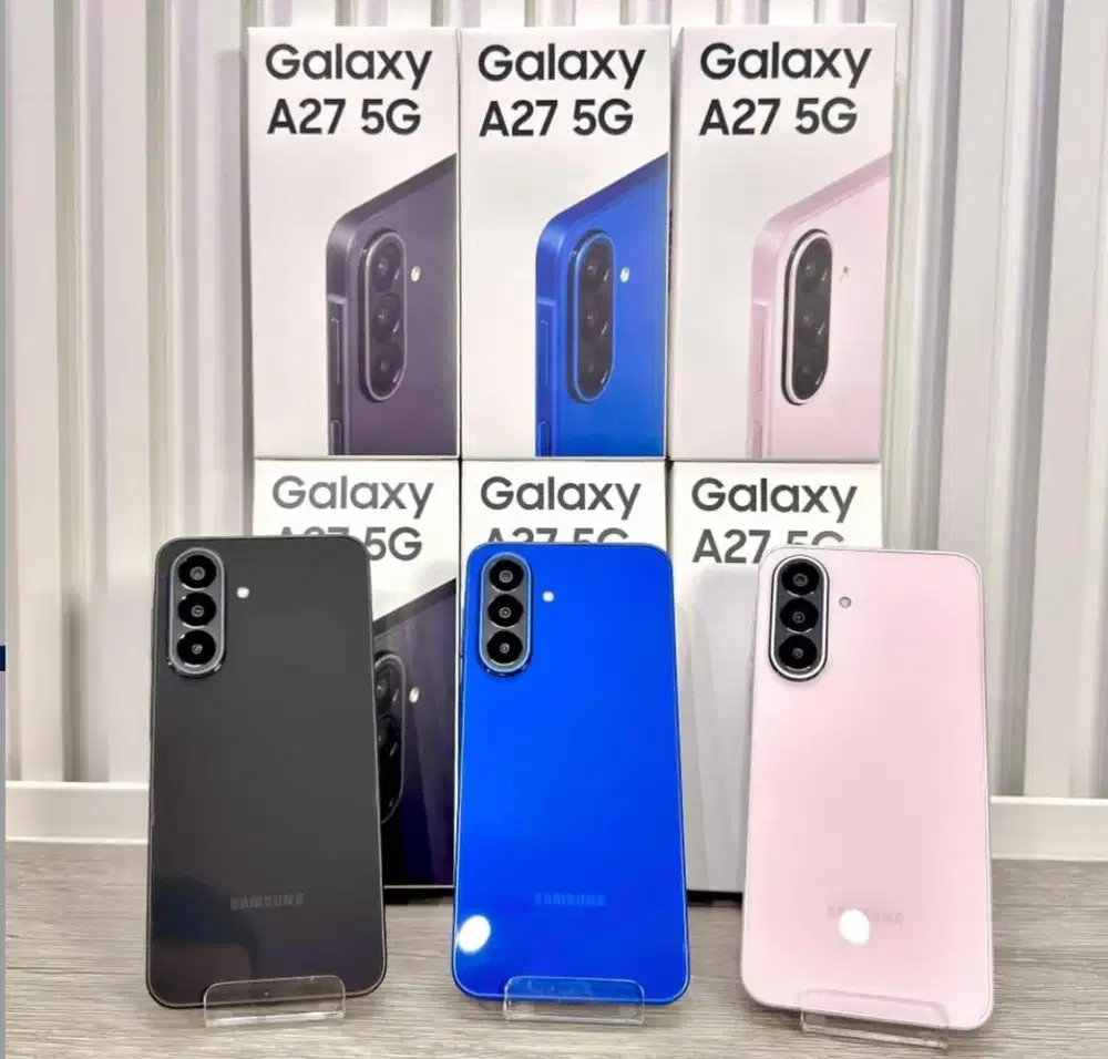 Samsung A27 5G 8/256 black free buds core (baru)/msi