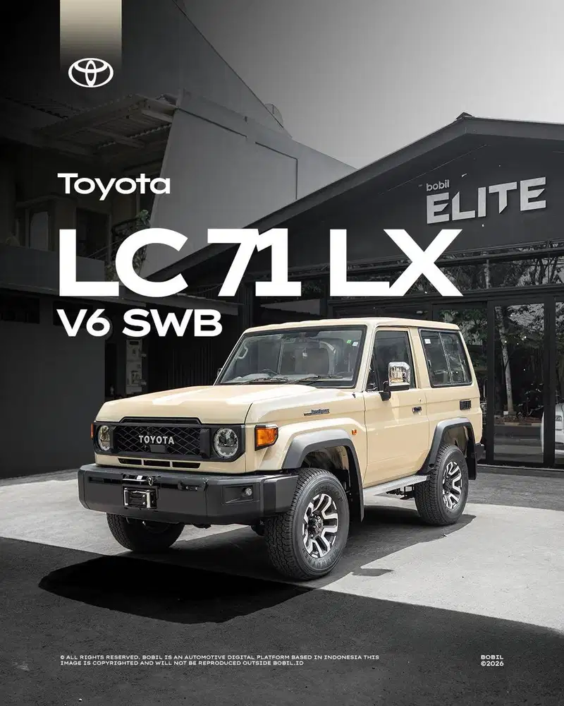 NIK 2025 Toyota Land Cruiser 71 LX V6 SWB (70 Series) Sandy Taupe