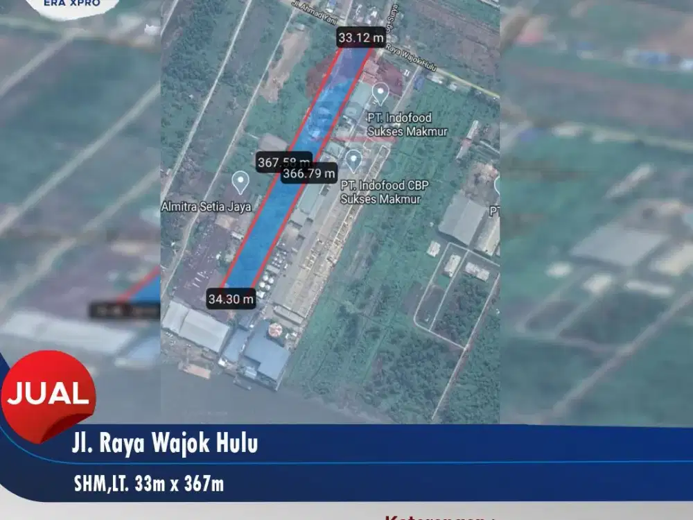 Tanah Lokasi Wajok Hulu, Pontianak