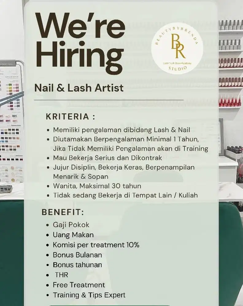Lowongan Kerja Eyelash dan Nailart