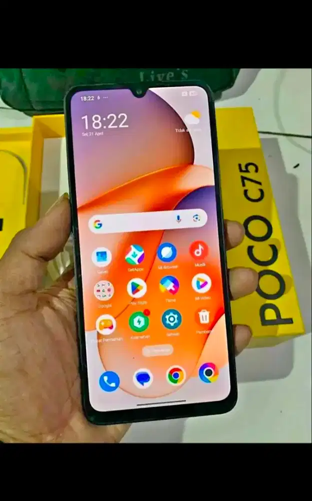 poco c75 ram 8/256 fullset nominus