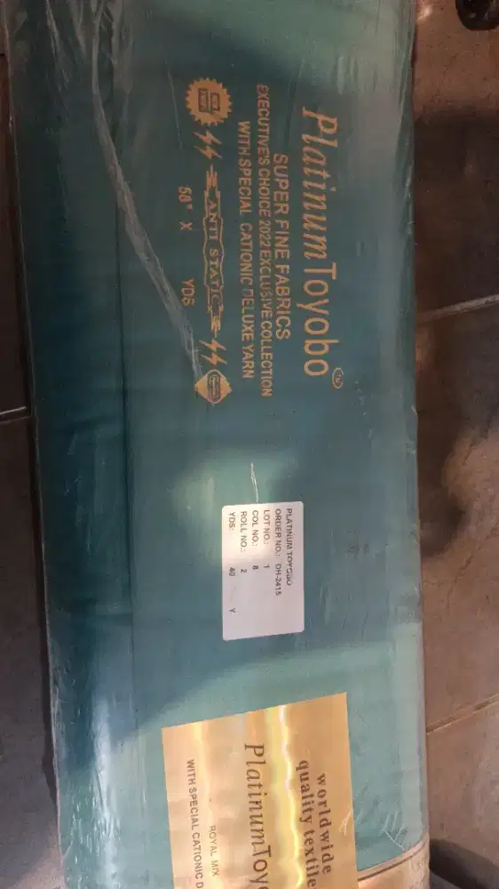 Jual Kain Toyobo Platinum 1 Roll Hijau toska