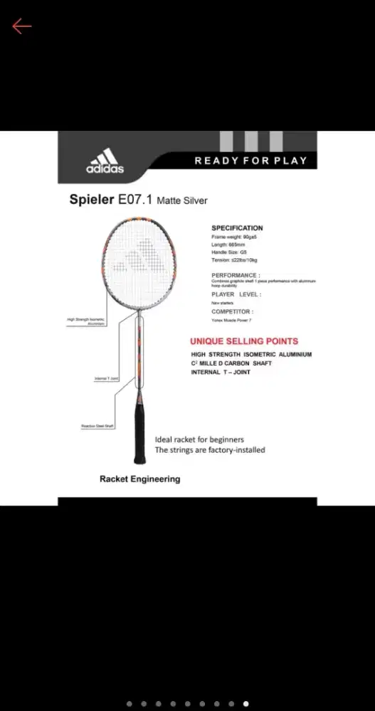 Raket Badminton Adidas