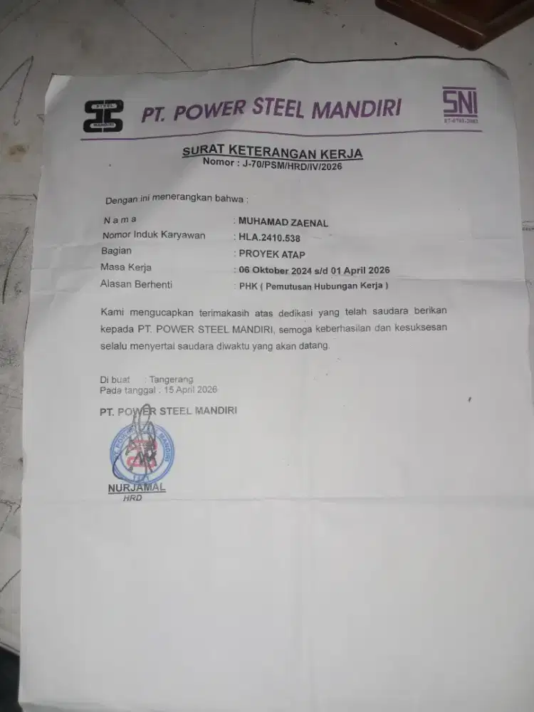 Mencari pekerjaan,bisa las, potong besi pake blender gas