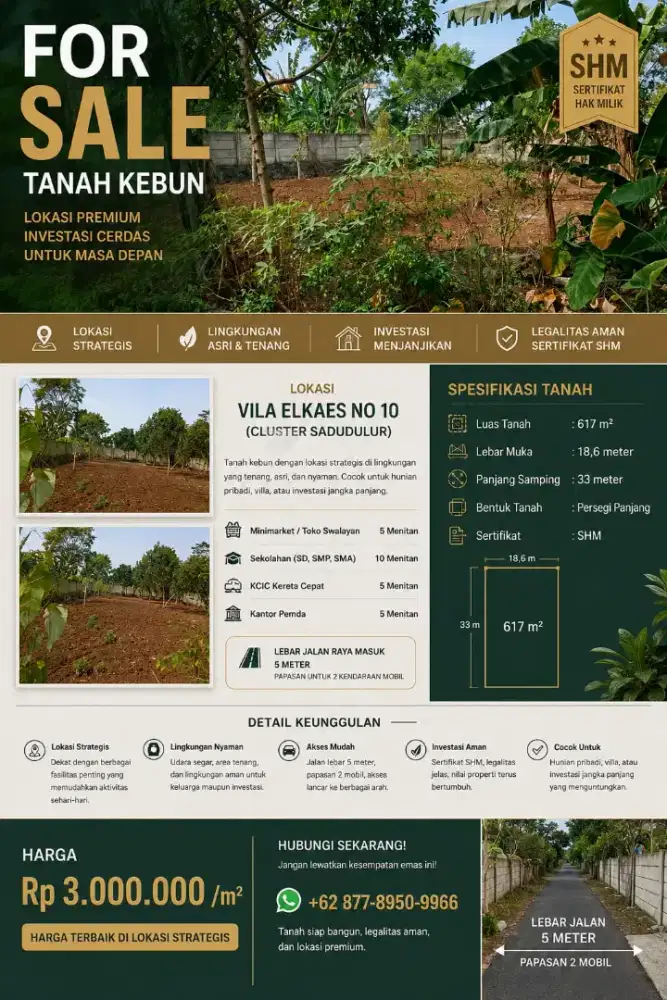 Di Jual Tanah Lokasi Strategis