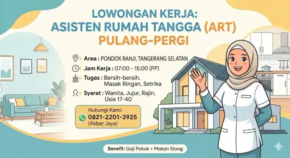 Dicari ART PP Pondok Ranji